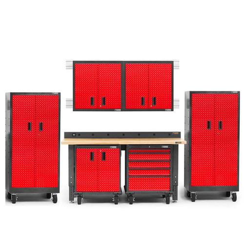 Gladiator Premier Welded Steel Red 9 Piece Set