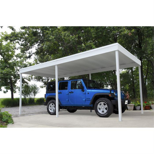 Arrow Freestanding Carport/Patio Cover 10 x 10 ft. Eggshell