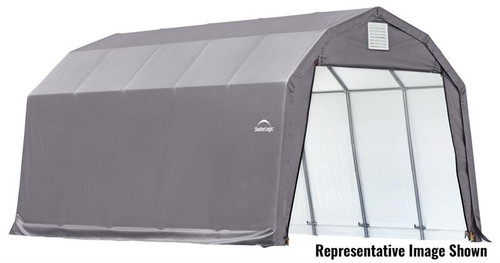 ShelterLogic ShelterCoat 12 x 24 x 9 ft. Garage Barn Gray Cover