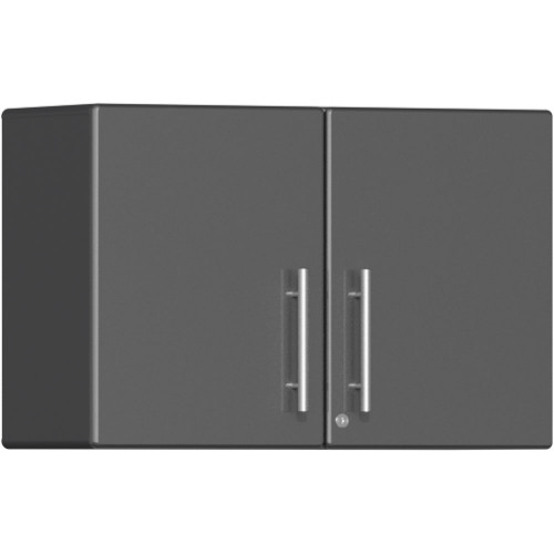 Ulti-MATE Garage 2.0 Series Grey Metallic Oversized Partitioned 2-Door Wall Cabinet