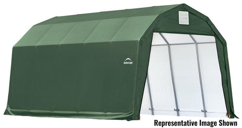 ShelterLogic ShelterCoat 12 x 28 x 9 ft. Garage Barn Green Cover