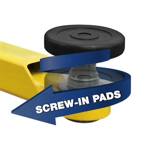 BendPak 2-Post Telescoping Screw Pad / 60mm Pin / Incl. Polyurethane Tuf-Pad / Set of 4