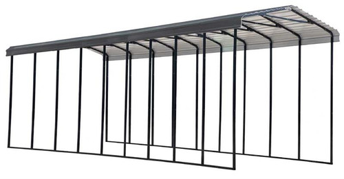 Arrow RV Carport, 14 x 42 x 14 - Charcoal