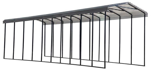 Arrow RV Carport, 14 x 47 x 14 - Charcoal