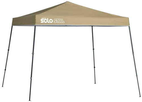 Quick Shade Solo Steel 72 11 x 11 ft. Slant Leg Canopy - Khaki