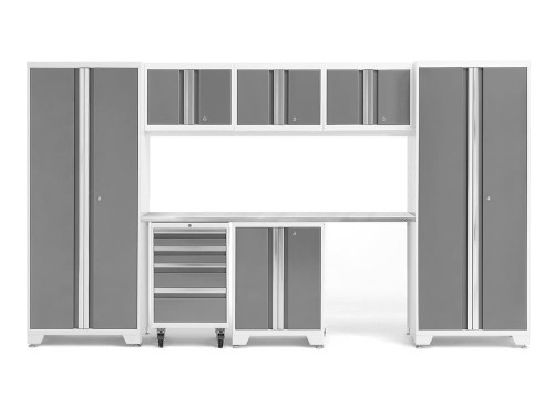 NewAge Bold 3.0 White 8 Piece Set w/Stainless Steel Worktop