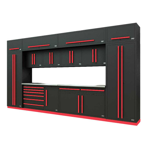 Proslat Fusion PRO 14 Piece Max Cabinet Set - Barrett-Jackson Red