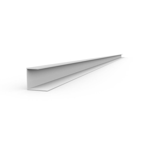 Proslat 48.5 in. PVC J Trim - White