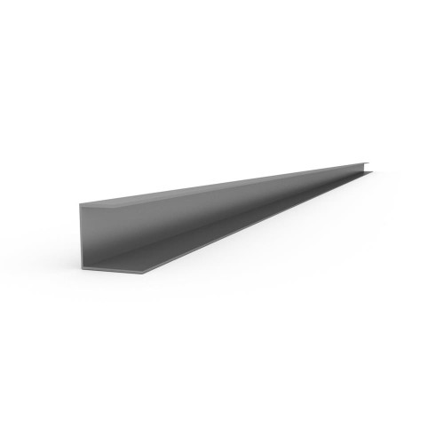 Proslat 48.5 in. PVC J Trim - Light Gray