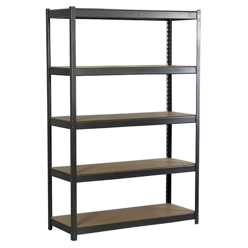 SafeRacks 18 x 48 x 72 Modular Garage Shelving Rack - Hammertone