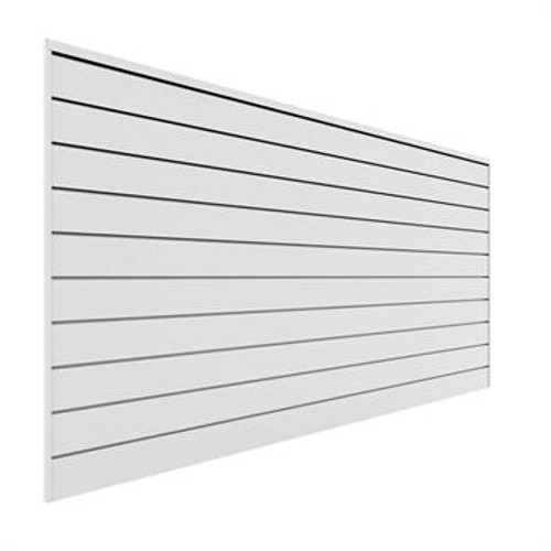 Proslat 8' x 4' PVC Wall Panels & Trims – White