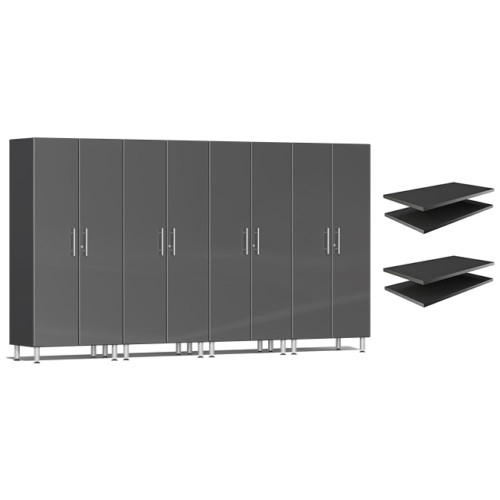 Ulti-MATE Garage 2.0 Series Grey Metallic 6-Piece Cabinet Bundle