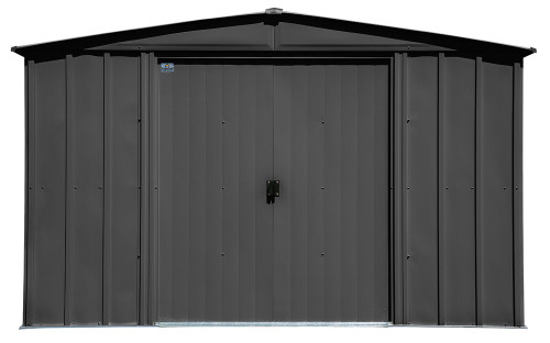 Arrow Classic Steel Storage Shed 10x14 - Charcoal