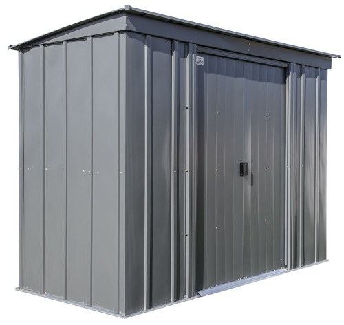 Arrow Classic Steel Storage Shed 8x4 - Charcoal