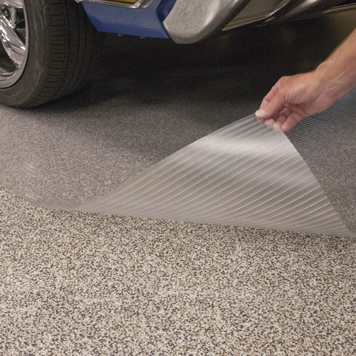 G-Floor Clear Ribbed Tread Epoxy Garage Floor Protector - 55 Mil