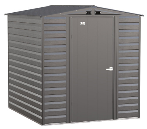 Arrow Select Steel Storage Shed 6x7 - Charcoal