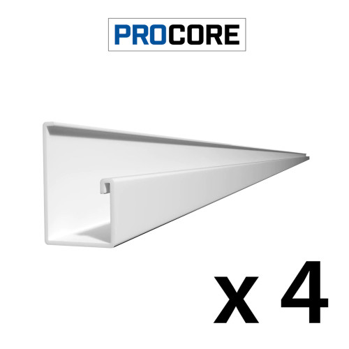 Proslat 8 ft. PROCORE PVC Starter Trim Pack (4-Pack)