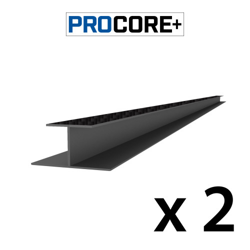Proslat 8 ft. PROCORE+ PVC H-Trim Pack (2-Pack)