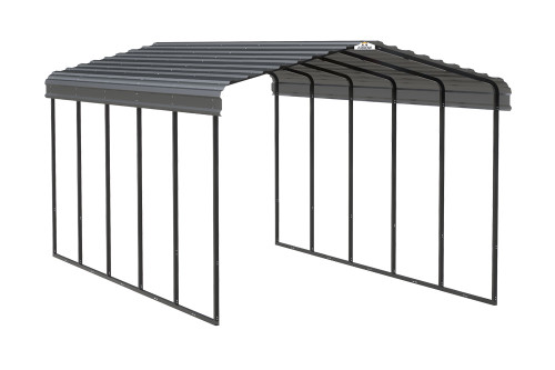 Arrow Steel Carport 12 x 24 x 9 ft. Galvanized Charcoal