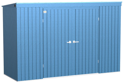 Arrow Elite Steel Storage Shed 10x4 Blue Grey