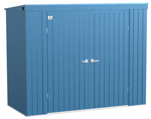 Arrow Elite Steel Storage Shed 8x4 Blue Grey