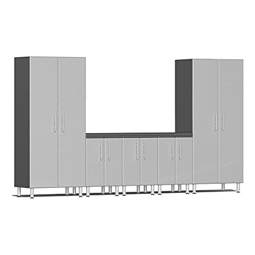 Ulti-MATE Garage 2.0 Series Silver Metallic 6 PC Kit with Worktop