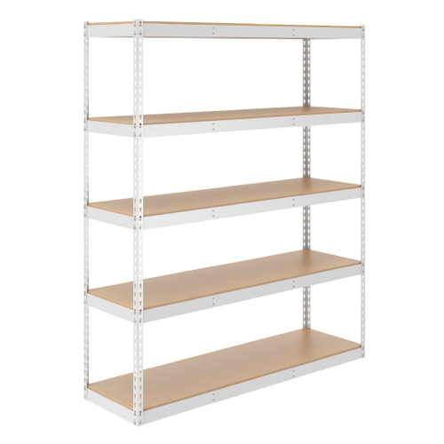 Saferacks 18" X 60" X 72" Garage Shelving - White