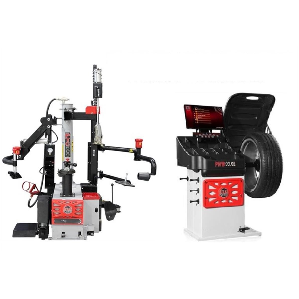 Atlas Platinum PTC500 Tire Changer + PWB90XL Wheel Balancer Combo