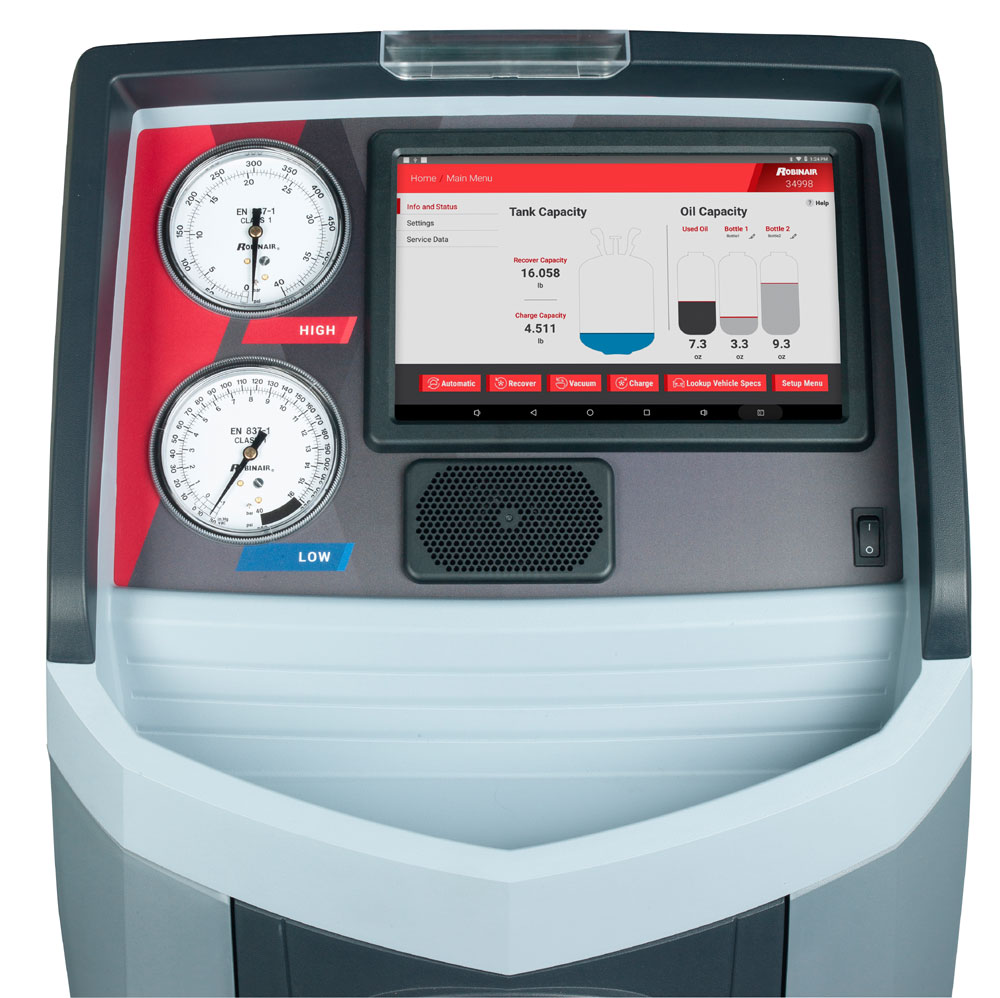Robinair 34998 Connected R-134a ACS Machine
