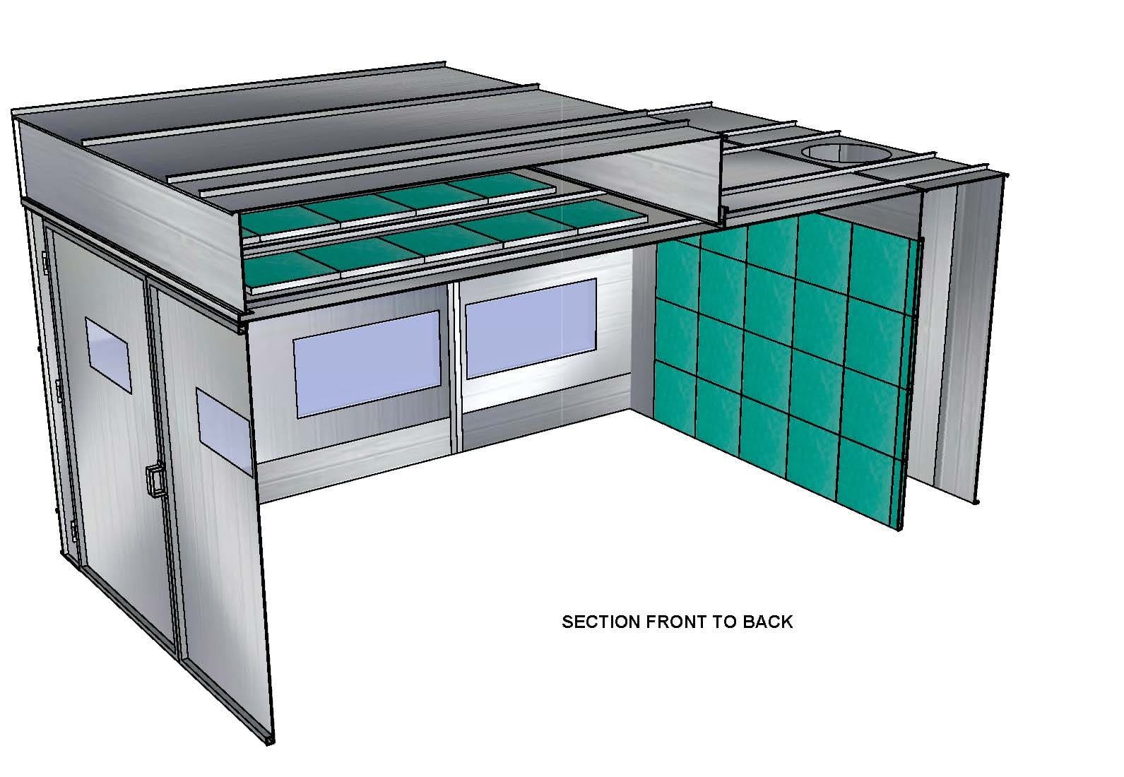 paint booth economic electric heating