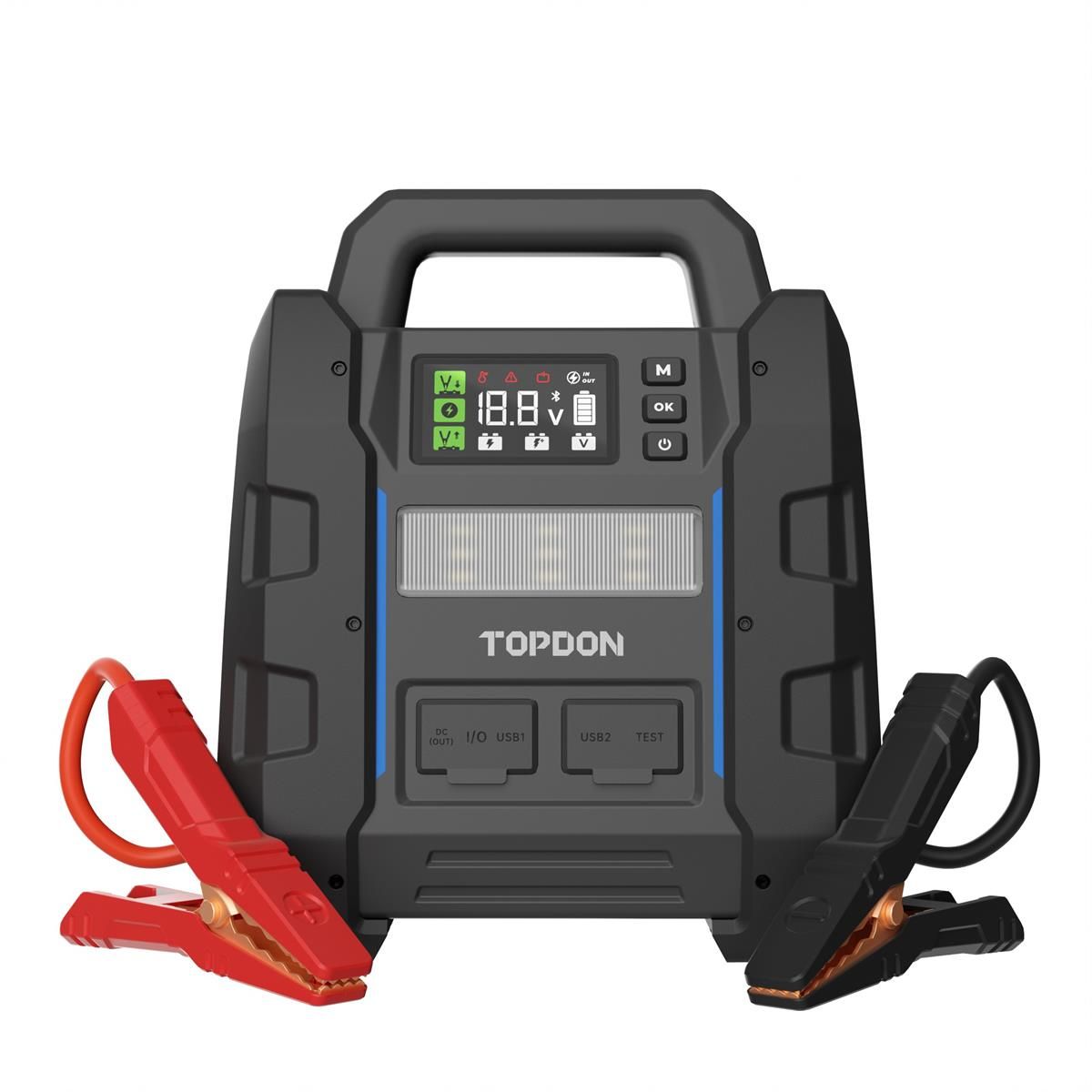 Topdon V4500 PLUS - 2-in-1 4500 Peak Amp Jump Starter & Battery