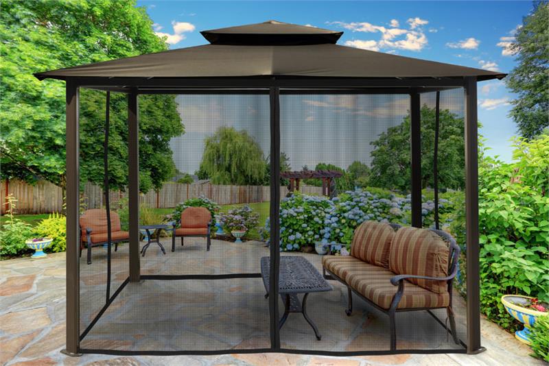 Paragon Outdoor 10 x 12 ft. Barcelona Soft Top Gazebo - Thumbnail 2