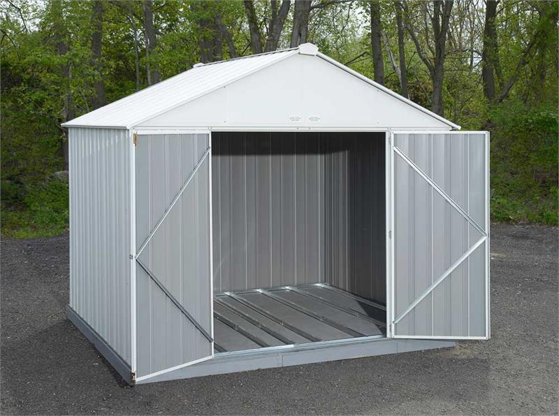 arrow sheds 10x8 vinyl milford storage shed kit - vinyl