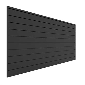 Proslat 8 ft. x 4 ft. PVC Slatwall (Charcoal) - Thumbnail 2