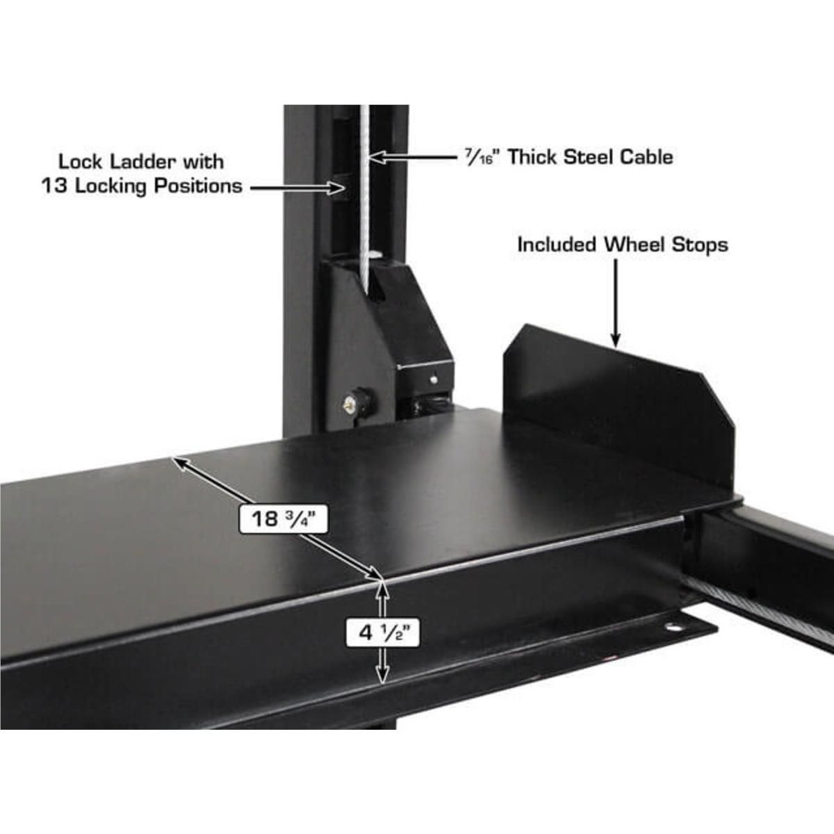 Atlas Apex 8 ALI Certified Hobbyist 8,000 lb. Capacity 4-Post Lift