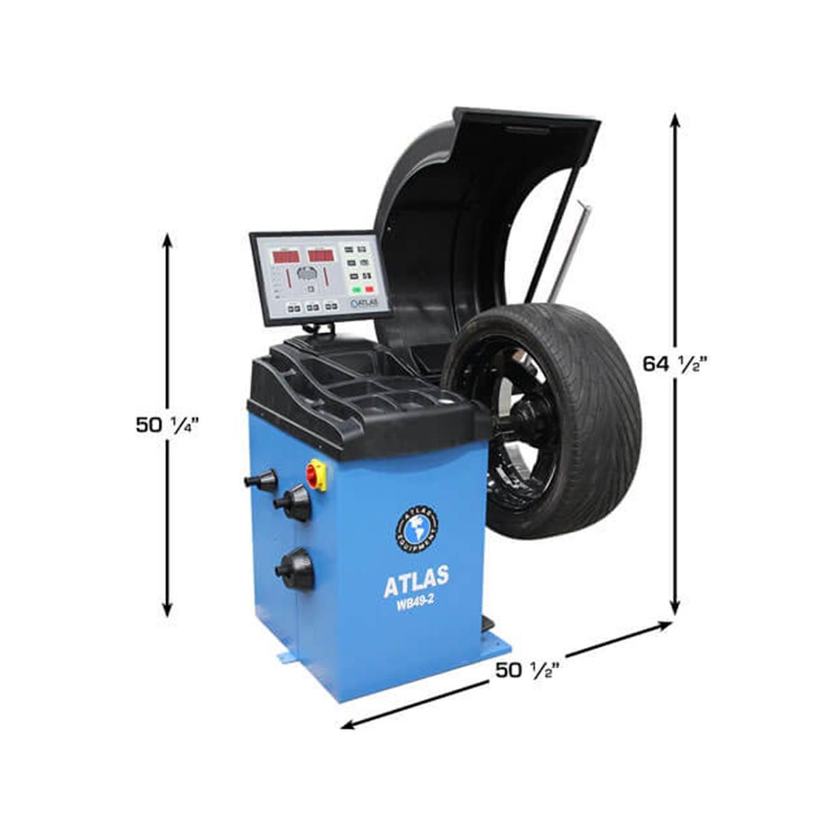 Atlas WB49-2 PRO Premium 3D Computer Wheel Balancer
