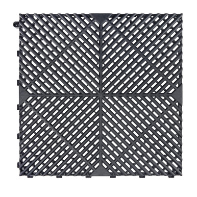 SafeRacks Garage Floor Tiles (48-Pack) - Black