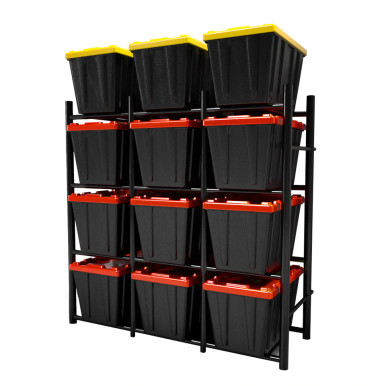 Bin Warehouse Rack – 12 Totes Compact