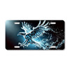 Soaring water eagle license plate featuring an eagle sculpted from flowing water mid-flight against a dark background in embossed-look artwork.