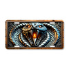 Viper snake license plate featuring aggressive venomous serpent artwork with detailed scales and fangs printed on aluminum license plate.