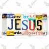 Jesus Letter Art License Plate - Car Tag