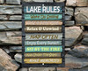 Lake Rules metal sign Mockup