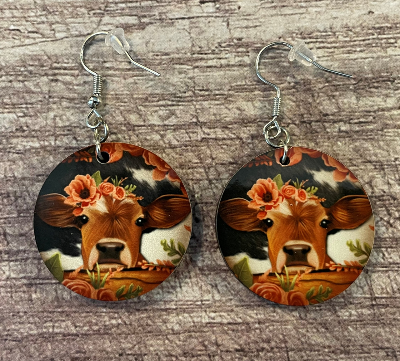 Moody Cow Earrings