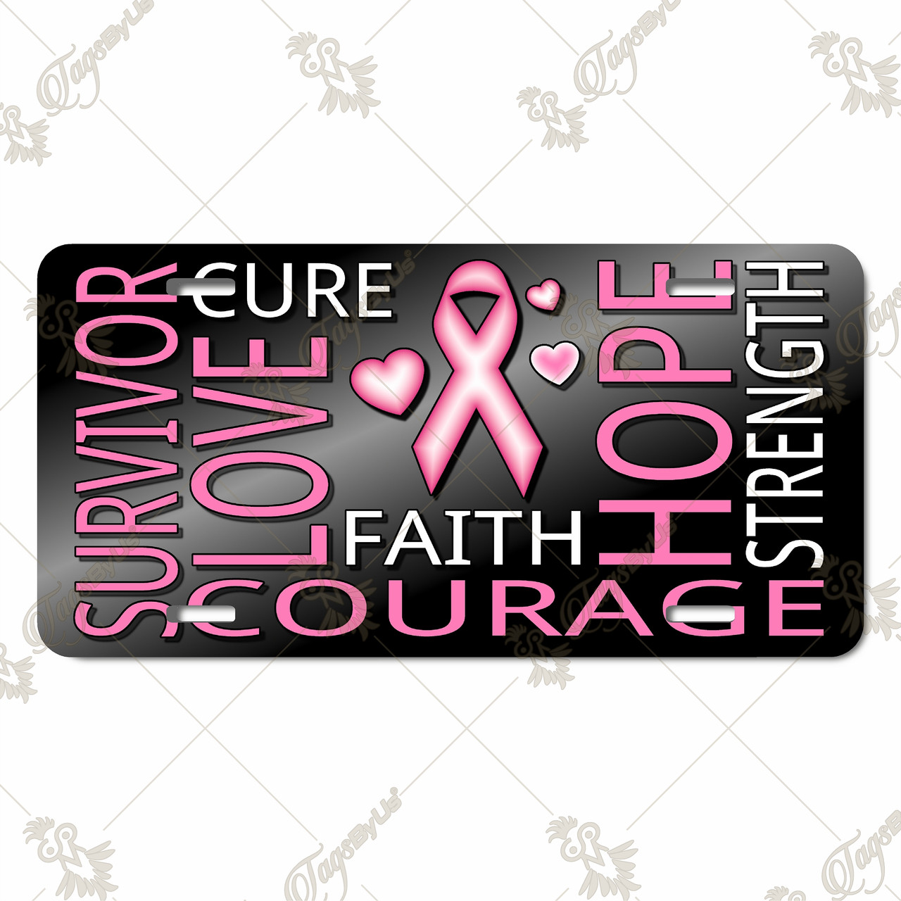 Breast Cancer Awareness License Plate