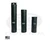 Black anodized suppressors in small, medium, and large sizes displayed on a white background, highlighting design differences across barrel lengths