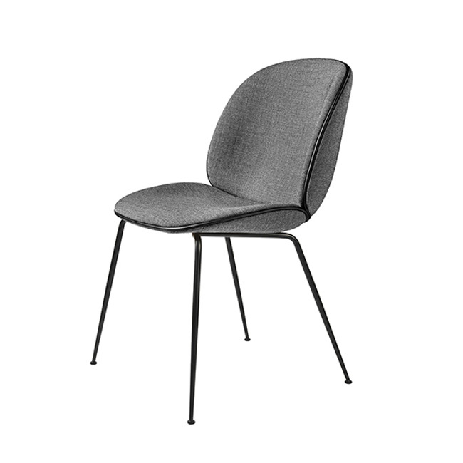 Gubi Beetle Chair in Grey Remix 152 seat / black base