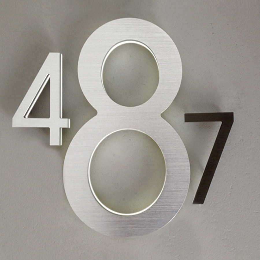 Luxello  |  Modern LED House Number 10" Outdoor