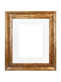 FRAMES BY POST Scandi Antique Gold Picture Photo Frame With White, Ivory, Black, Blue, Pink, Dark Grey, Light Grey, Dark Green, Red, Silver or Gold Mounts