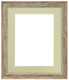 FRAMES BY POST Nordic Distressed Wood Photo Frame with Choice of Black, White, Ivory, Dark Grey, Light Grey, Pink, Blue, Red, Dark Green, Gold, Silver Mount Colours