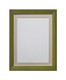 FRAMES BY POST Crown  Olive Green Photo Frame with a choice of  Black, White, Ivory, Dark Grey, Light Grey, Pink, Blue, Red, Dark Green, Gold, Silver  Mounts